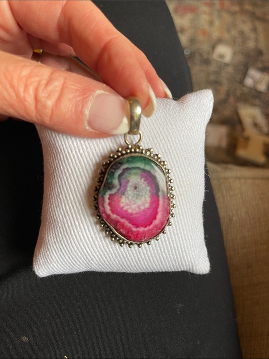 Jewelry - 925 SS Stunning Solar Quartz Sterling Silver Pendant